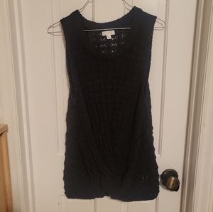 Charming Charlie • Black Knitted Tank | L